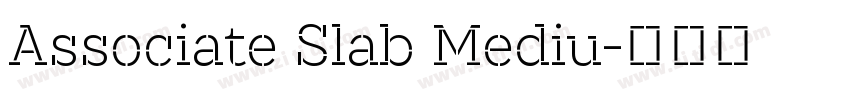 Associate Slab Mediu字体转换